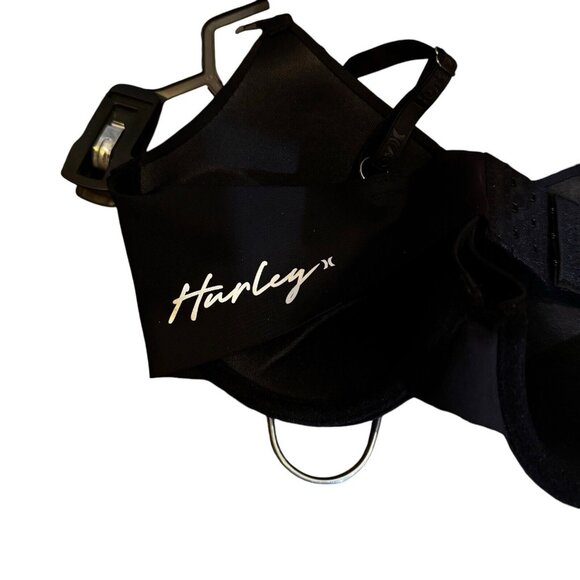 Hurley Women’s‎ Striped Bra 36C - 2 Pack Underwire Padded Pink and Black - Picture 2 of 4